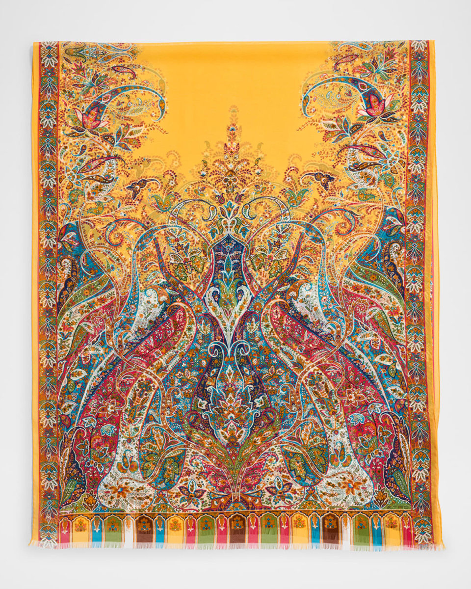 Boheme Paisley Silk Scarf